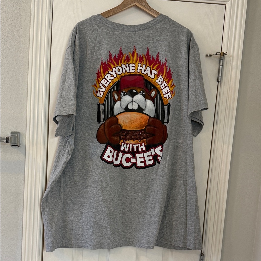 Men’s 4XL Gray Buc-ee's Graphic T-Shirt